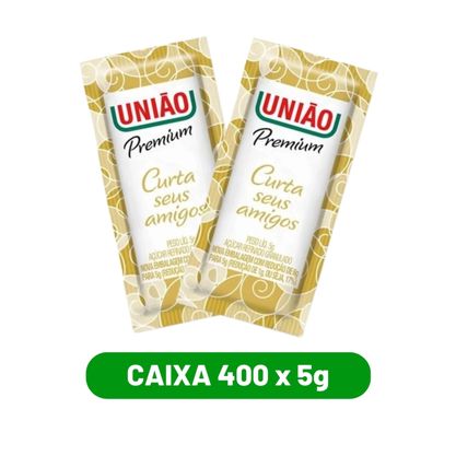 Açúcar Refinado Granulado União Sachê Caixa 400X5g