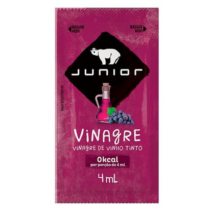 Vinagre De Vinho Tinto Junior Sachê Caixa 200X4ml