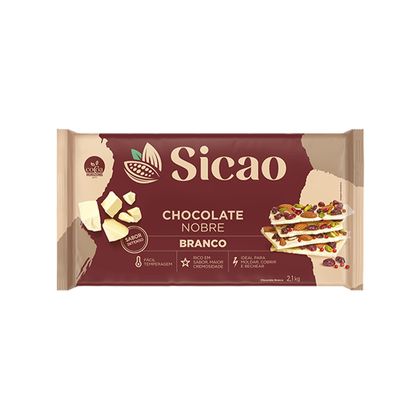 Chocolate Branco Sicao Barra 2,1Kg