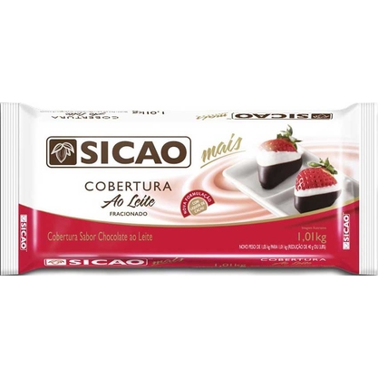 Cobertura Chocolate Ao Leite Sicao Barra 1,01Kg