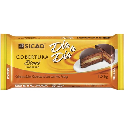 Cobertura Chocolate Blend Sicao Barra 1,01Kg