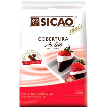 Cobertura Chocolate Ao Leite Gotas Sicao Pacote 1,01Kg