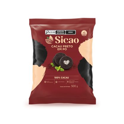 Cacau Em Pó Preto Sicao Pacote 500G