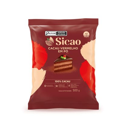 Cacau Em Pó Vermelho Sicao Pacote 500G