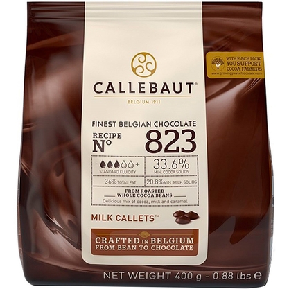 Chocolate Ao Leite 33,6% Gotas Callebaut Pacote 400G