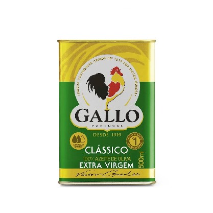 Azeite De Oliva Extra Virgem Português Gallo Lata 500Ml