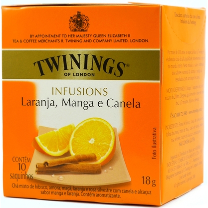 Chá Laranja E Manga E Canela Twinings Display 10X1,8G