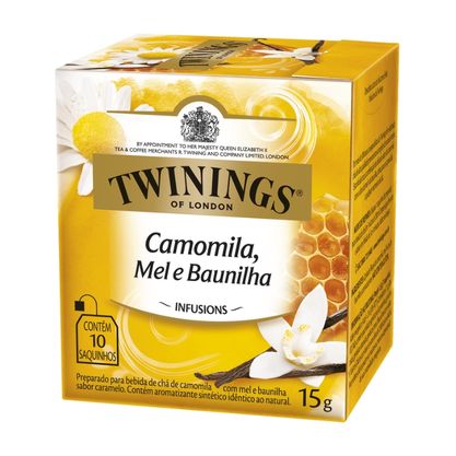 Chá Camomila, Mel, Baunilha Twinings Caixinha 10Sc X 1,5G