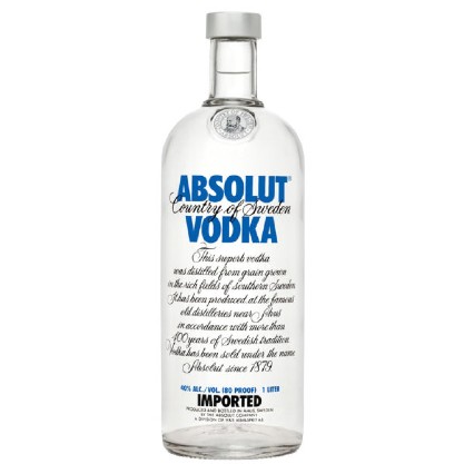 Vodka Destilada Absolut Garrafa 1L