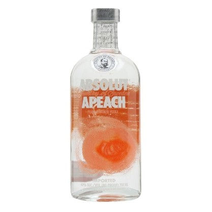 Vodka Destilada Saborizada Absolut Apeach Garrafa 750Ml