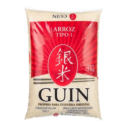 Arroz Japonês Longo Tipo 1 Guin Pacote 5Kg