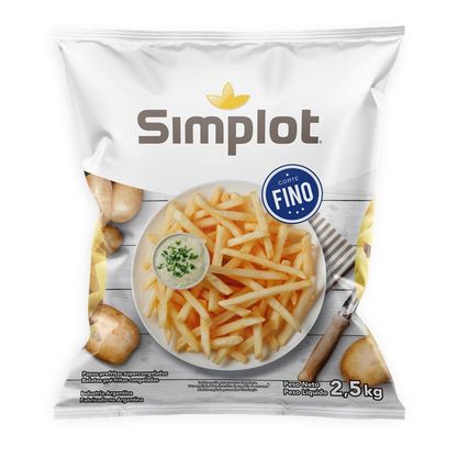 Batata Congelada 7Mm Simplot Pacote 2,5Kg