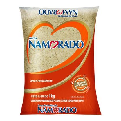 Arroz Parboilizado Namorado Pacote 1Kg