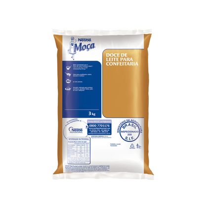 Doce De Leite Para Confeitaria Sem Amido Moça Nestlé Bag 3Kg