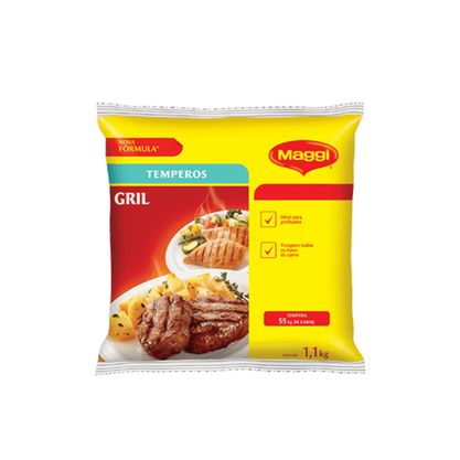 Tempero Ideal Para Carnes Gril Maggi Pacote 1,1Kg