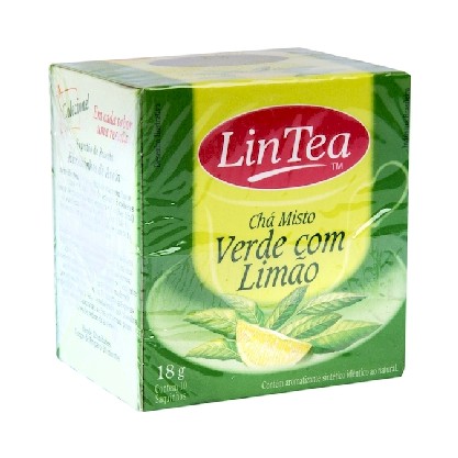 Chá Verde Limão Lintea Caixinha 10X1,8G