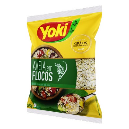 Aveia Em Flocos Yoki Pacote 500G Embalagem Econômica