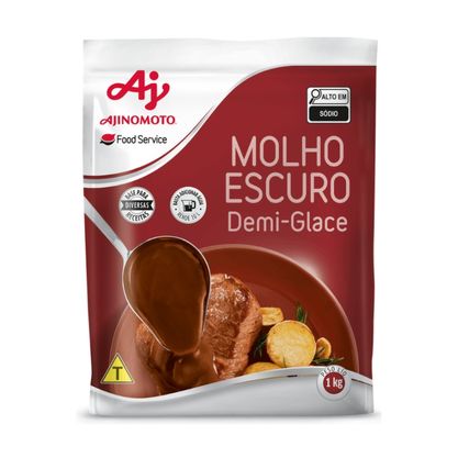 Mistura Em Pó Para Preparo De Molho Escuro Demi-Glace Ajinomoto Pacote 1Kg