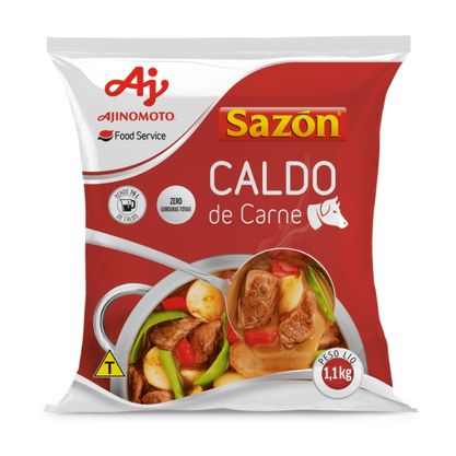 Caldo De Carne Sazon Pacote 1,1Kg