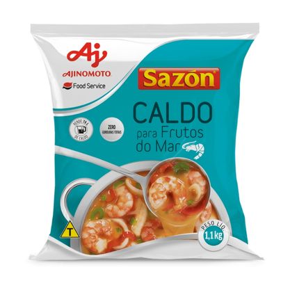 Caldo De Frutos Do Mar Sazon Pacote 1,1Kg