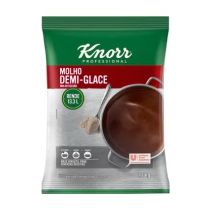 Mistura Em Pó Para Preparo De Molho Escuro Demi-Glace Knorr Pacote 1,1Kg