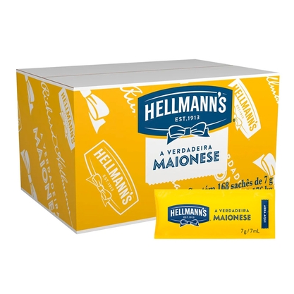 Maionese Hellmann`S Sachê Caixa 168X7g