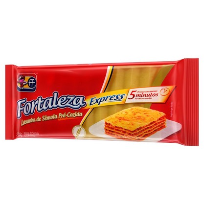 Massa Para Lasanha Fortaleza Express Pacote 200G