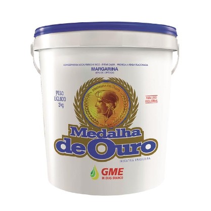 Margarina Com Sal 80% Lipídeos Medalha De Ouro Balde 3Kg