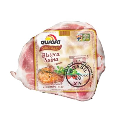 Bisteca Suina Congelada Aurora Pacote 1Kg