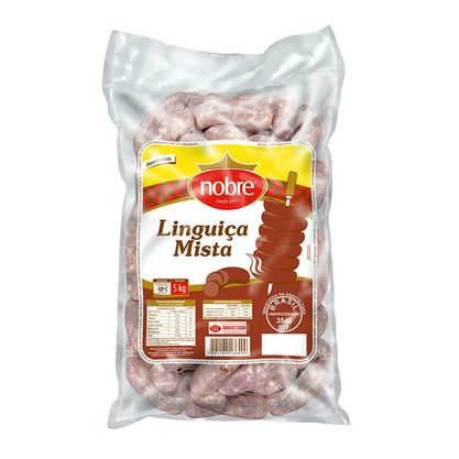 Linguiça Mista Nobre Congelada Aurora Pacote 5Kg