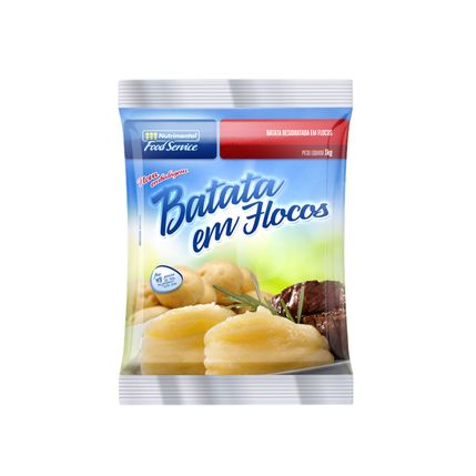 Batata Desidratada Em Flocos Nutrimental Pacote 1Kg