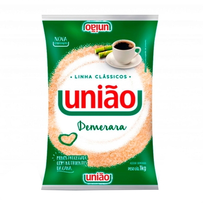 Açúcar Demerara União Pacote 1Kg