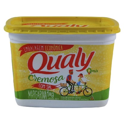 Margarina Cremosa Com Sal Qualy Qmix Embalagem Econômica Pote 1Kg