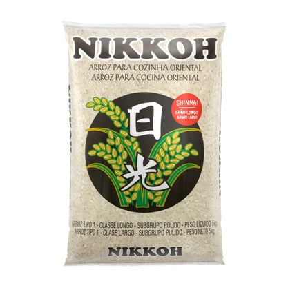 Arroz Japonês Tipo 1 Polido Nikkoh Pacote 5Kg