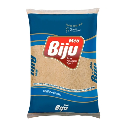 Arroz Parboilizado Biju Pacote 1Kg