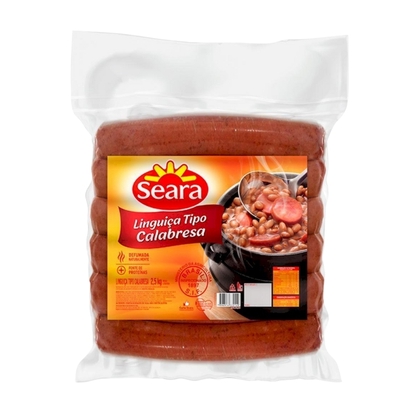 Linguiça Calabresa Defumada Seara Pacote 2,5Kg