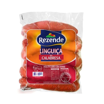 Linguiça Defumada Reta Rezende Pacote 2,5Kg