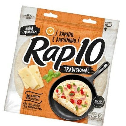 Pão Tortilha Tradicional Rap 10 Pouch 330G