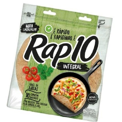 Pão Tortilha Integral Rap 10 Pouch 330G