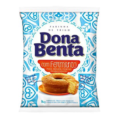 Farinha De Trigo Com Fermento Dona Benta Pacote 1Kg