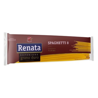 Macarrão De Sêmola Grano Duro Spaghetti 8 Superiore Renata Pacote 500G