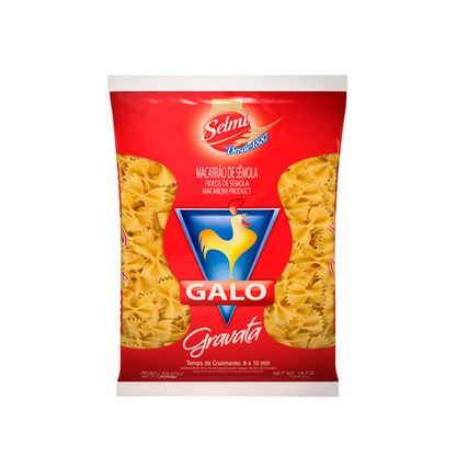 Macarrão De Sêmola Gravata Galo Pacote 500G