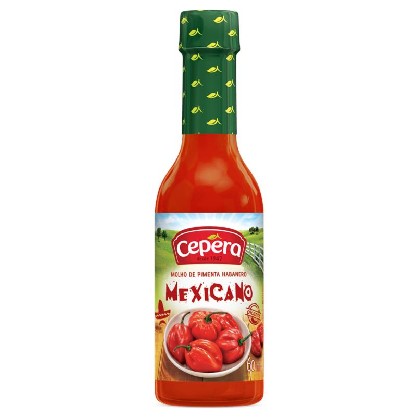 Molho De Pimenta Mexicana Picante Cepêra Vidro 60Ml