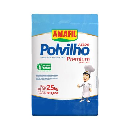 Polvilho Azedo Premium Amafil Saco 25Kg