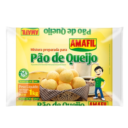 Mistura Para Preparo De Pão De Queijo Amafil Pacote 1Kg