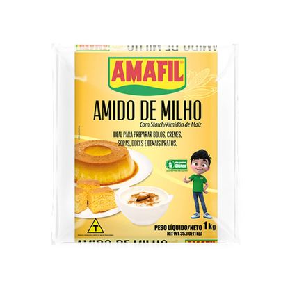 Amido De Milho Amafil Pacote 1Kg