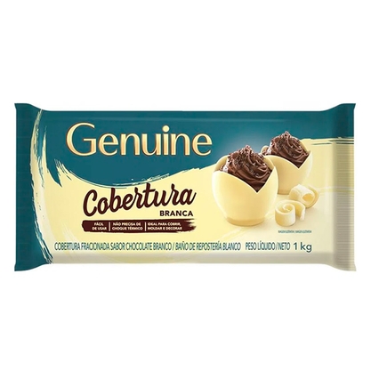 Cobertura De Chocolate Branco Genuine Pacote 1Kg