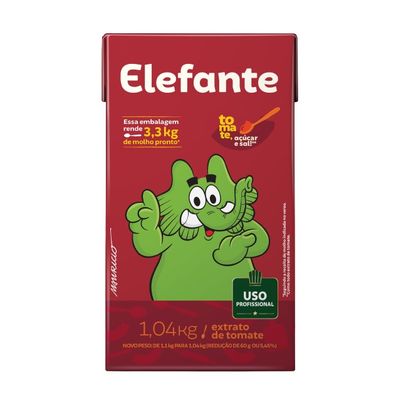 Extrato De Tomate Elefante Tetra Pak 1,04Kg