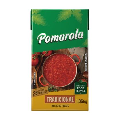 Molho De Tomate Tradicional Pomarola Tetra Pak 1,06Kg