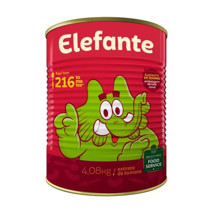 Extrato De Tomate Elefante Lata 4,08Kg